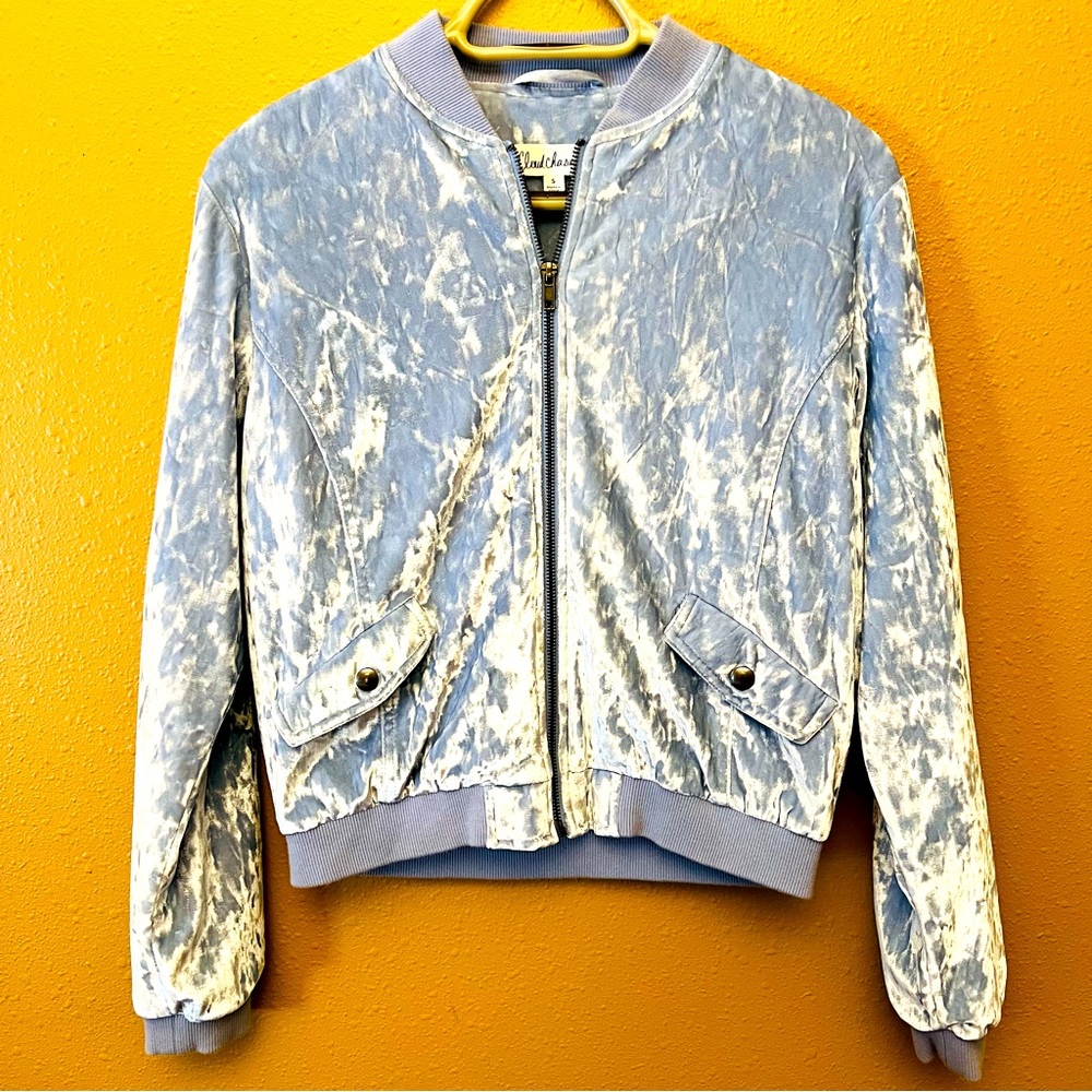 Cloud Chaser Velvet touch Bomber Jacket Women’s Small
